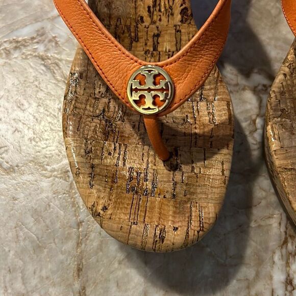 Tory Burch Cork Wedge Sandals - Picture 3 of 7